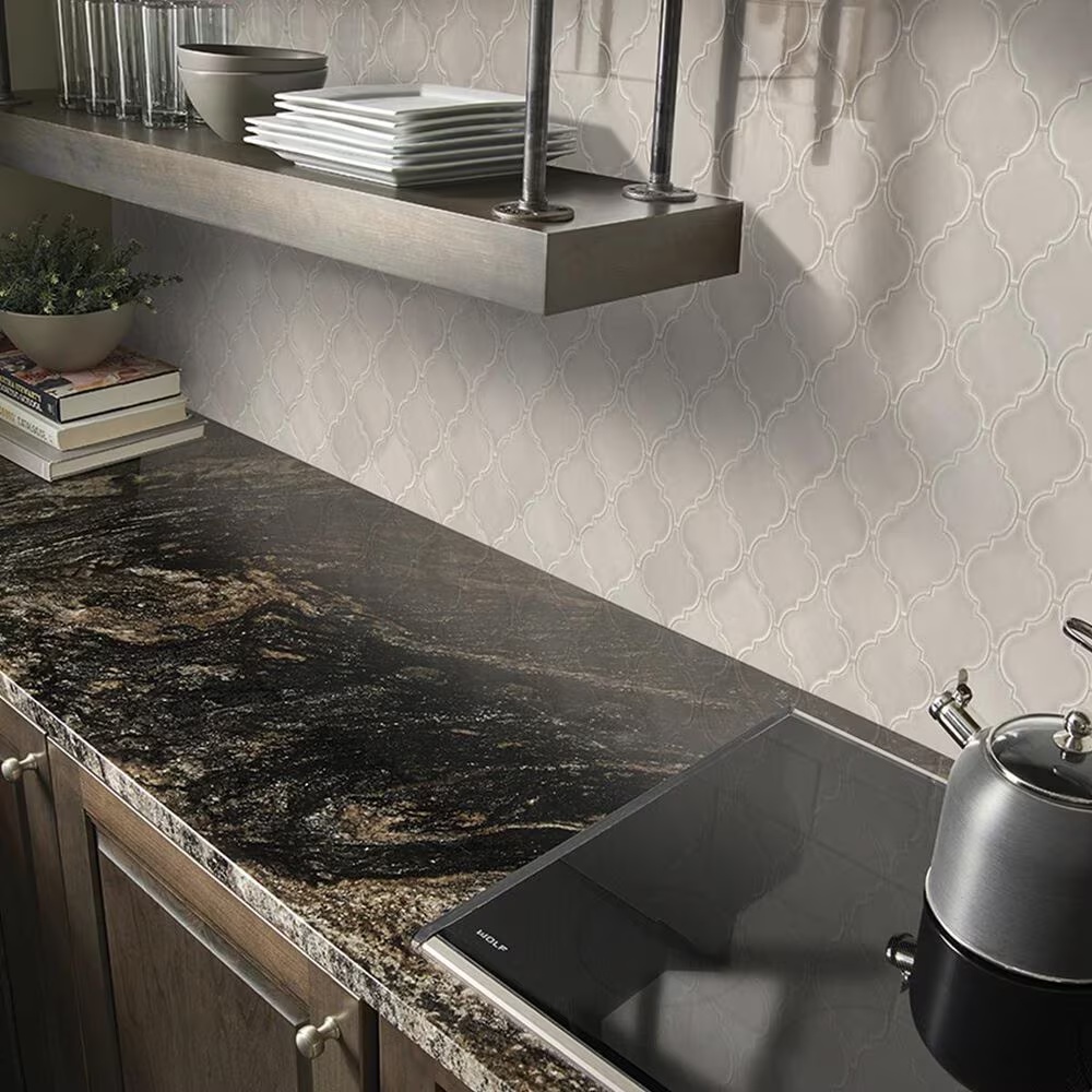 MS International Highland Park Portico Pearl Arabesque 15.5" x 10.83" Ceramic Tile
