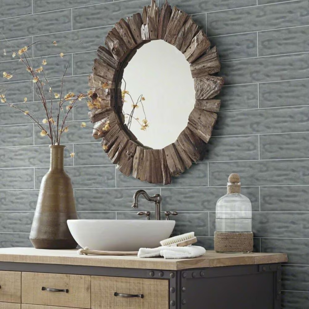 Shaw Geoscape Light Grey 4" x 16" Ceramic Wall Tile