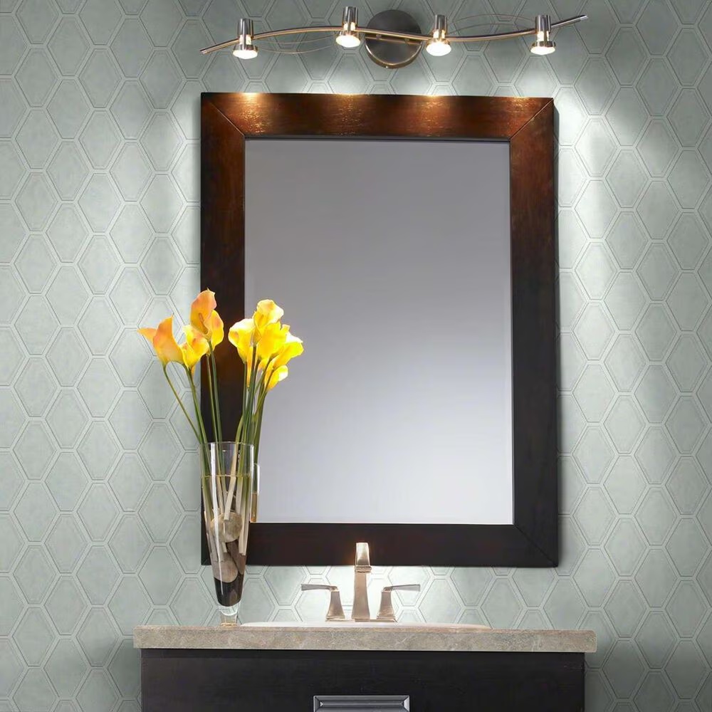 Shaw Geoscape Diamond Bone 12.4" x 10.43" Ceramic Mosaic Sheet