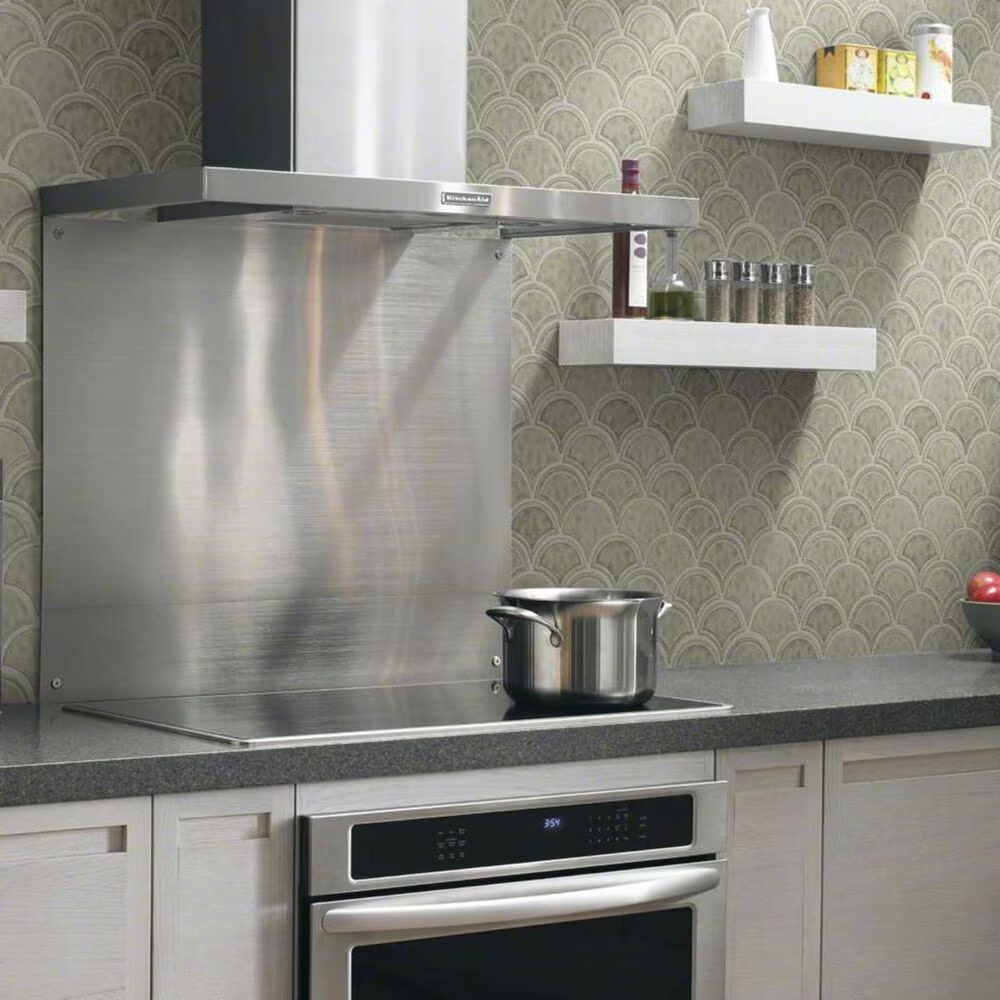 Shaw Geoscape Fan Taupe 11.02" x 10.83" Ceramic Mosaic Sheet