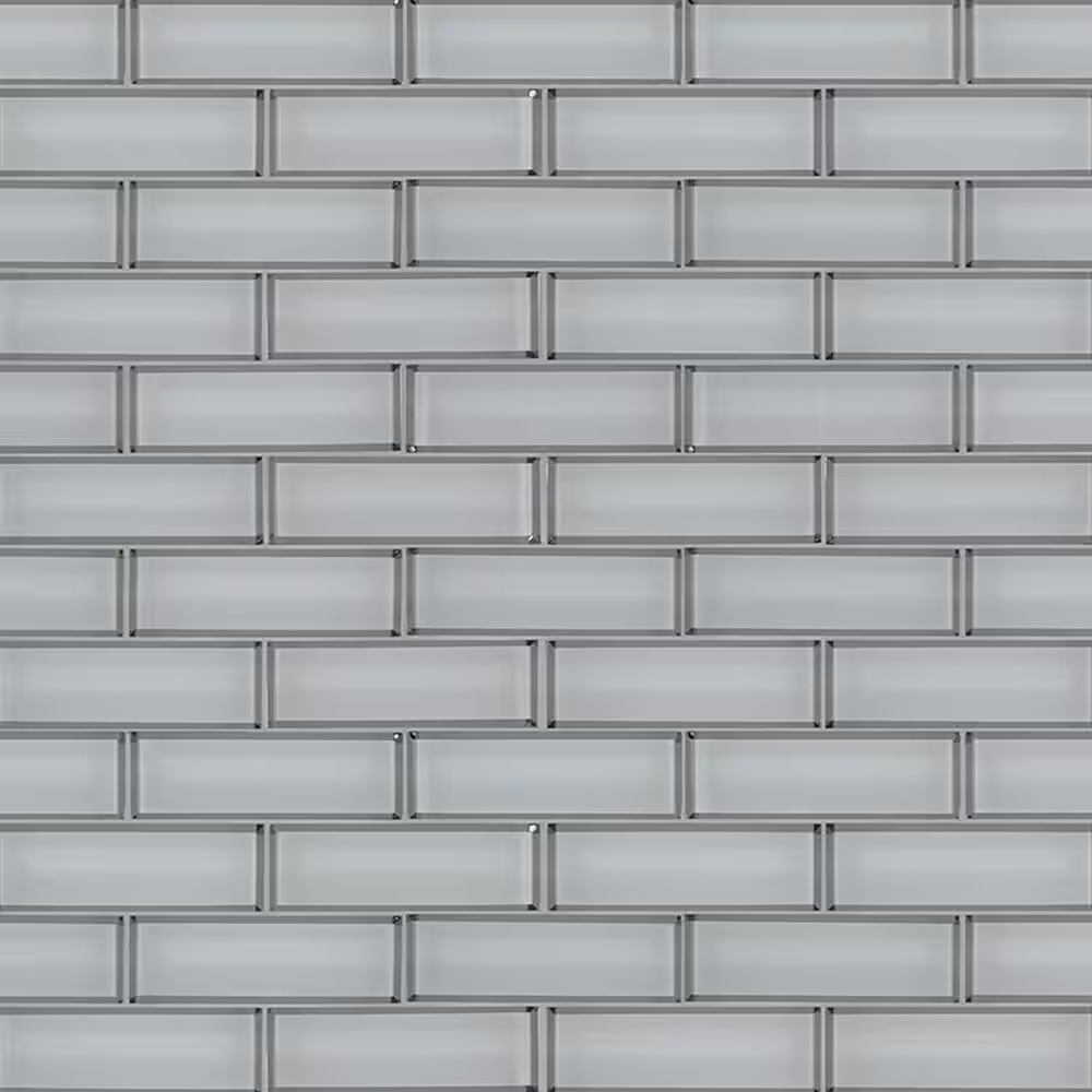 MS International Ice Beveled 2" x 6" Glass Subway Tile
