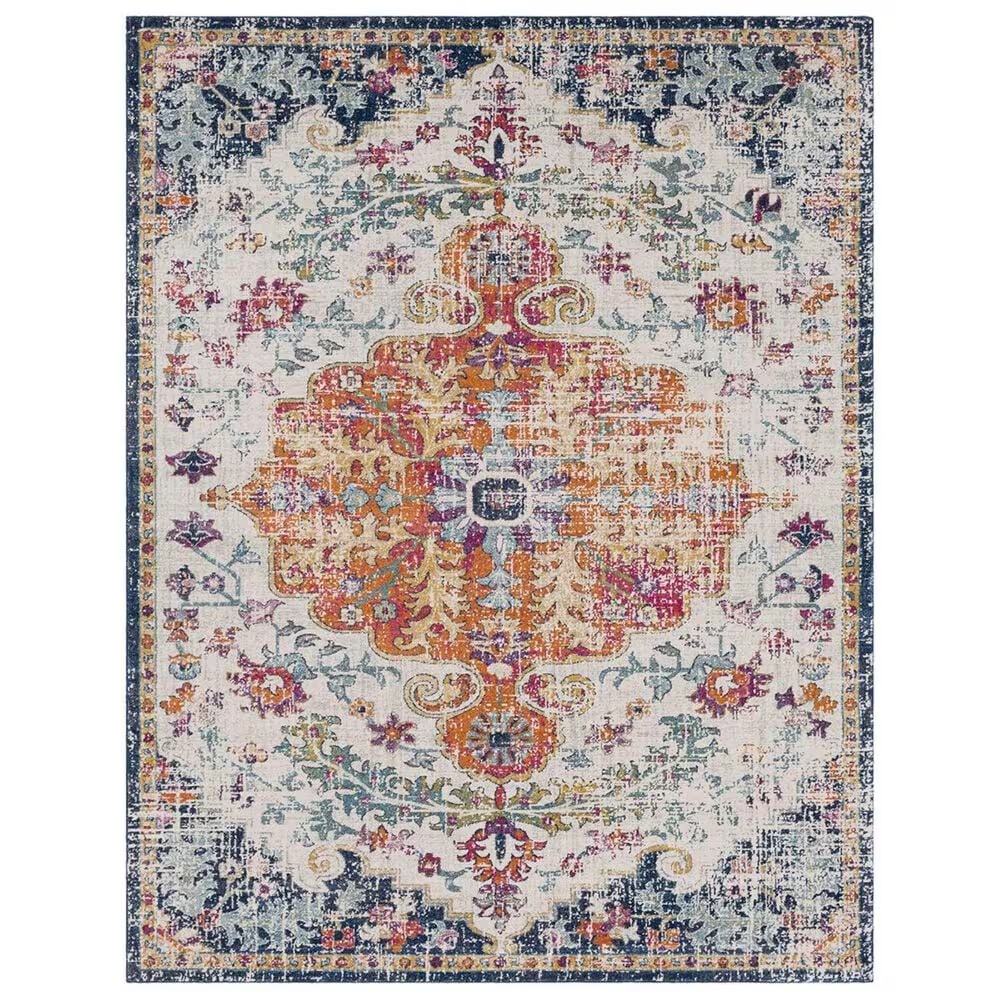 Surya Harput HAP-1000 6'7" x 9' Saffron and Gray Area Rug