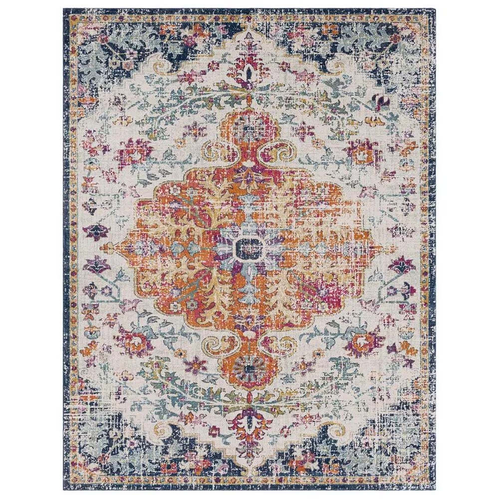 Surya Harput HAP-1000 7'10" x 10'3" Saffron and Gray Area Rug