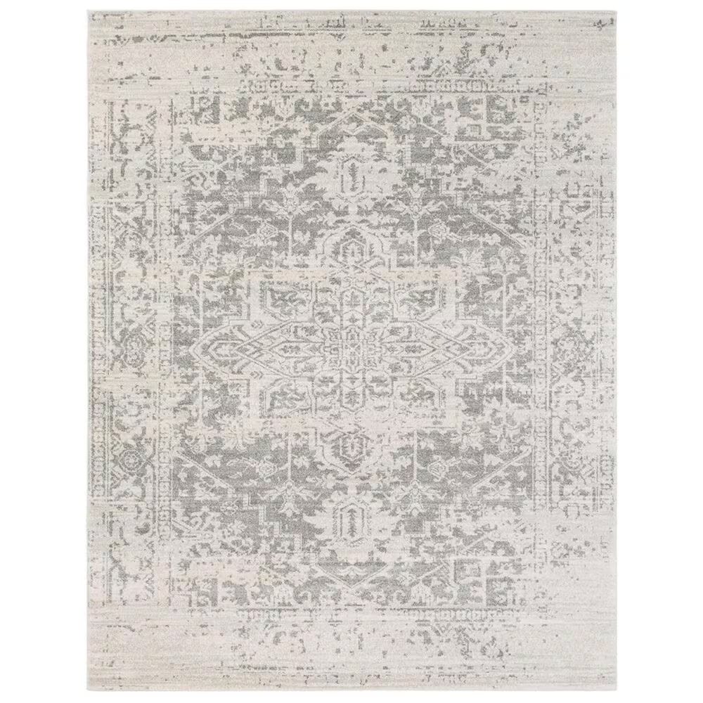 Surya Harput HAP-1024 6'7" x 9' Charcoal, Light Gray and Beige Area Rug
