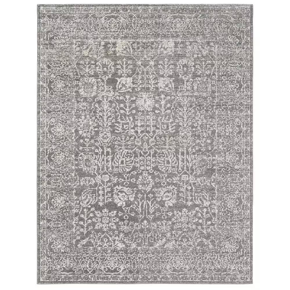 Surya Harput HAP-1029 7'10" x 10'3" Charcoal, Light Gray and Beige Area Rug
