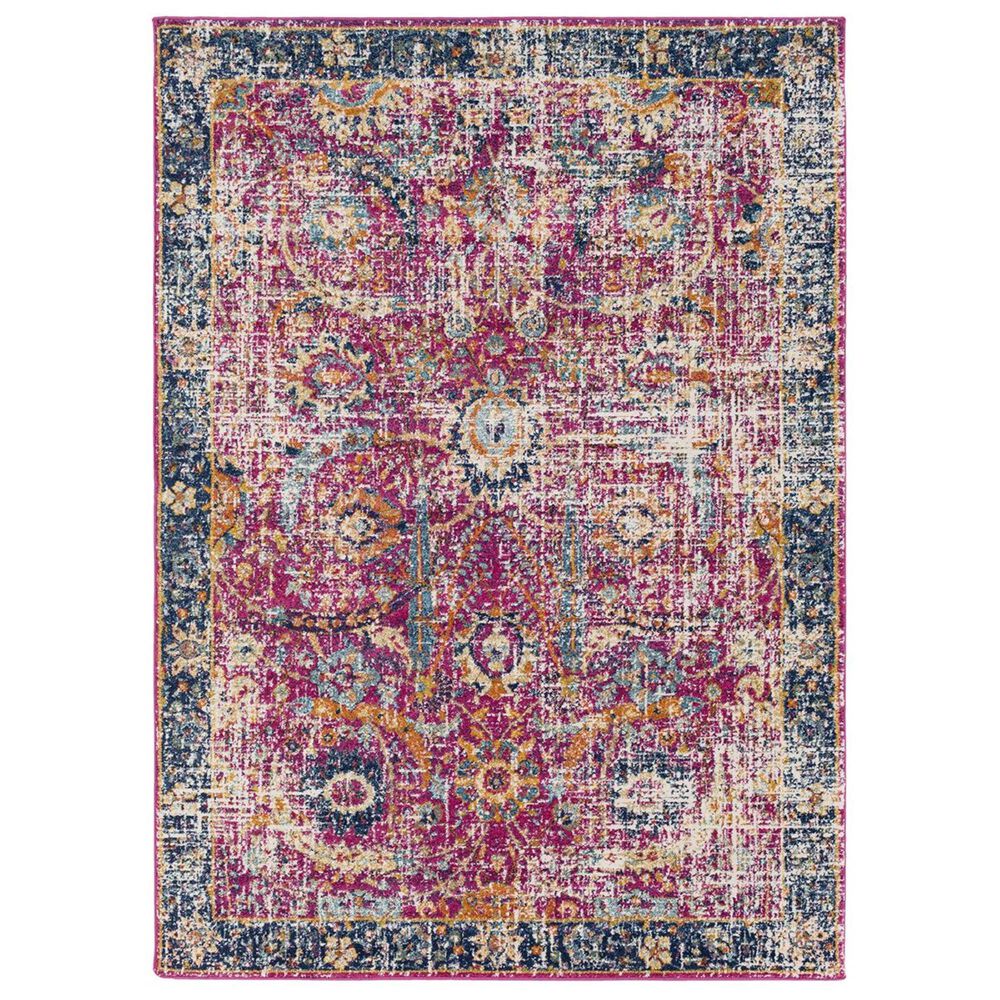 Surya Harput HAP-1013 5'3" x 7'3" Garnet, Blue and Teal Area Rug