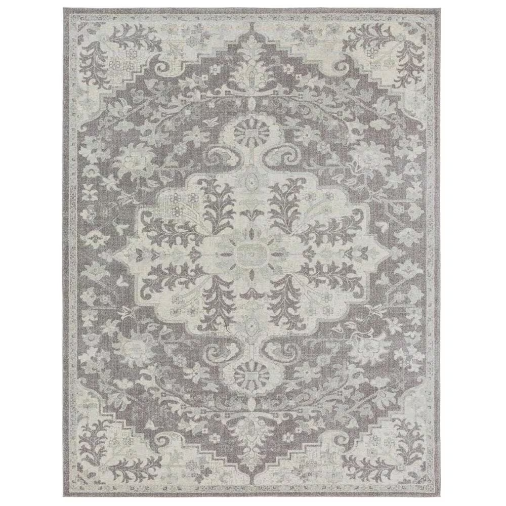 Surya Harput HAP-1070 7'10" x 10'3" Gray, Charcoal and Beige Area Rug
