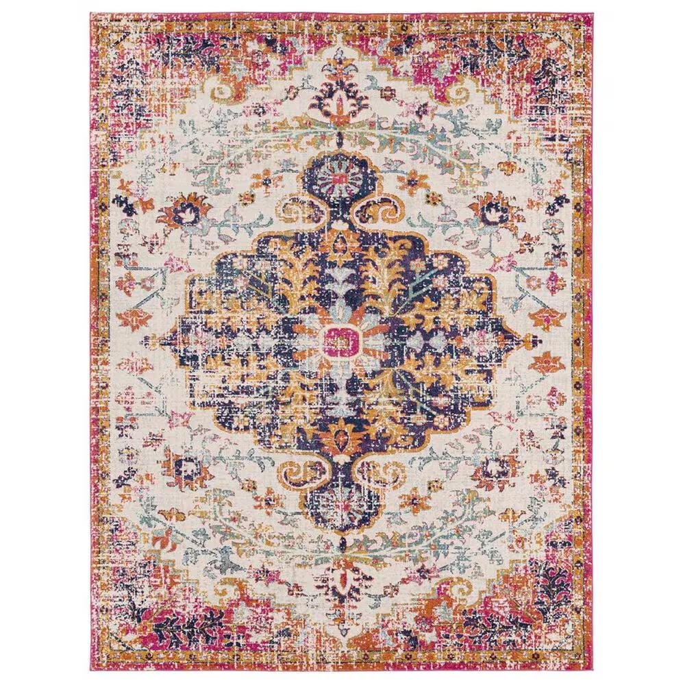 Surya Harput HAP-1066 7'10" x 10'3" Beige, Saffron and Gray Area Rug