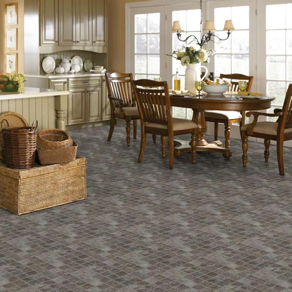 Shaw Oasis Dark Grey 13" x 13" Ceramic Mosaic Tile
