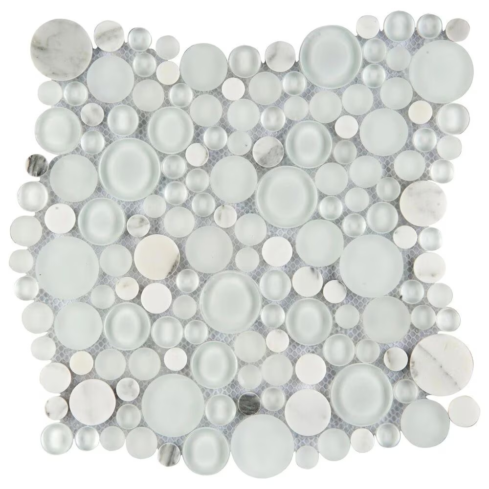 Emser Lucente Ambrato 12" x 12" Glass Mosaic Sheet