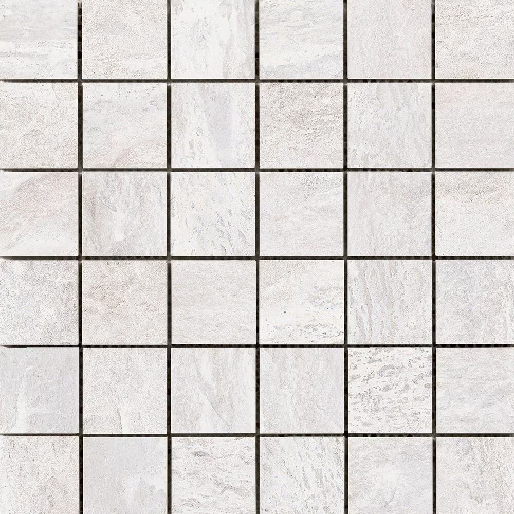 Emser Milestone White 2" x 2" Square on 12" x 12" Porcelain Mosaic Sheet