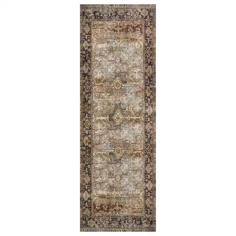Loloi II Layla LAY-03 2'6" x 7'6" Olive and Charcoal Runner