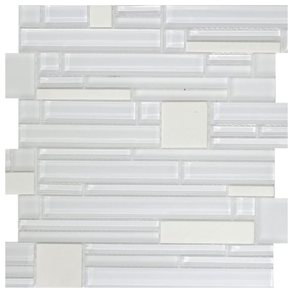 Emser Entity Energy 12" x 12" Glass and Stone Mosaic Sheet