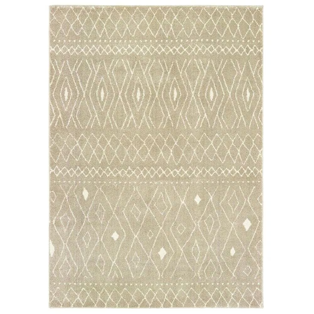 Oriental Weavers Carson 9665B 7'10" x 10' Sand Area Rug
