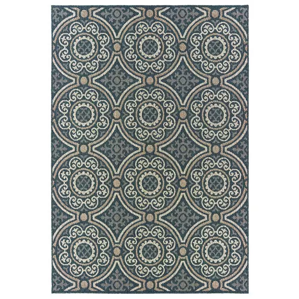 Oriental Weavers Latitude 609B 3'3" x 5' Blue Area Rug