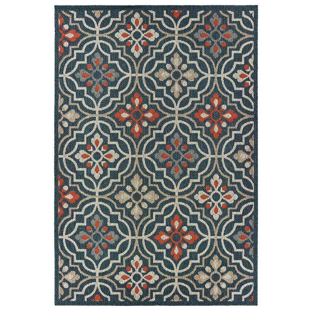 Oriental Weavers Latitude 709B 5'3" x 7'3" Blue Area Rug