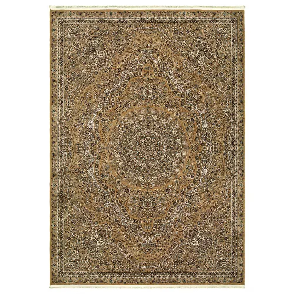 Oriental Weavers Masterpiece 8022J 9'10" x 12'10" Gold Area Rug