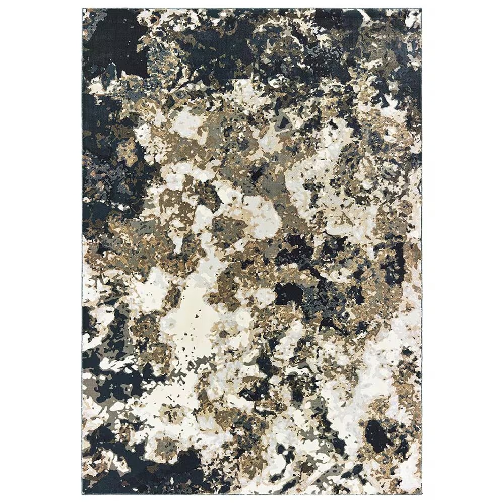 Oriental Weavers Bowen 1808Q 7'10" x 10'10" Navy Area Rug
