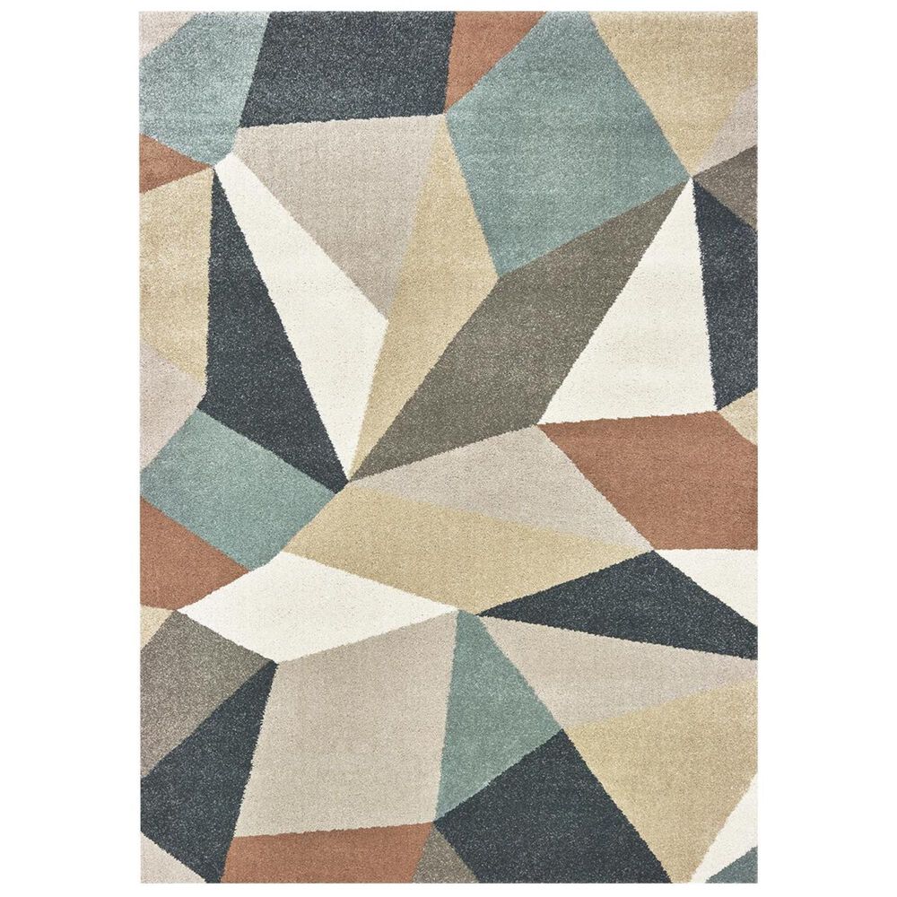 Oriental Weavers Carson 9659B 6'7" x 9'2" Blue Area Rug