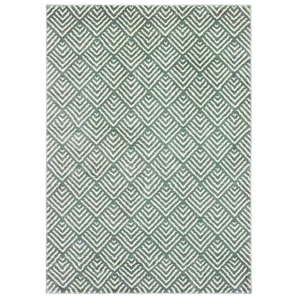 Oriental Weavers Carson 9667C 2'3" x 7'6" Blue Runner
