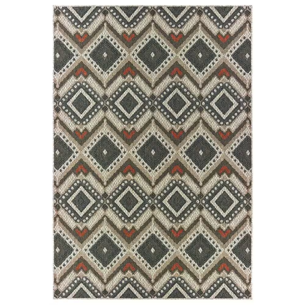 Oriental Weavers Latitude 7'10" x 10' Grey Area Rug