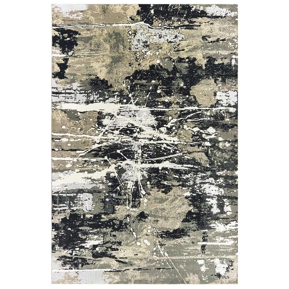 Oriental Weavers Bowen 109E 5'3" x 7'6" Black Area Rug