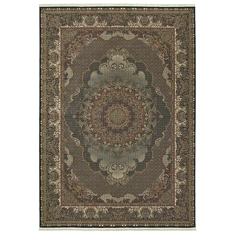 Oriental Weavers Masterpiece 5330B 6'7" x 9'6" Blue Area Rug