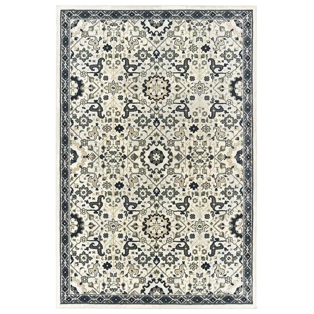 Oriental Weavers Bowen 73J 7'10" x 10'10" Ivory Area Rug