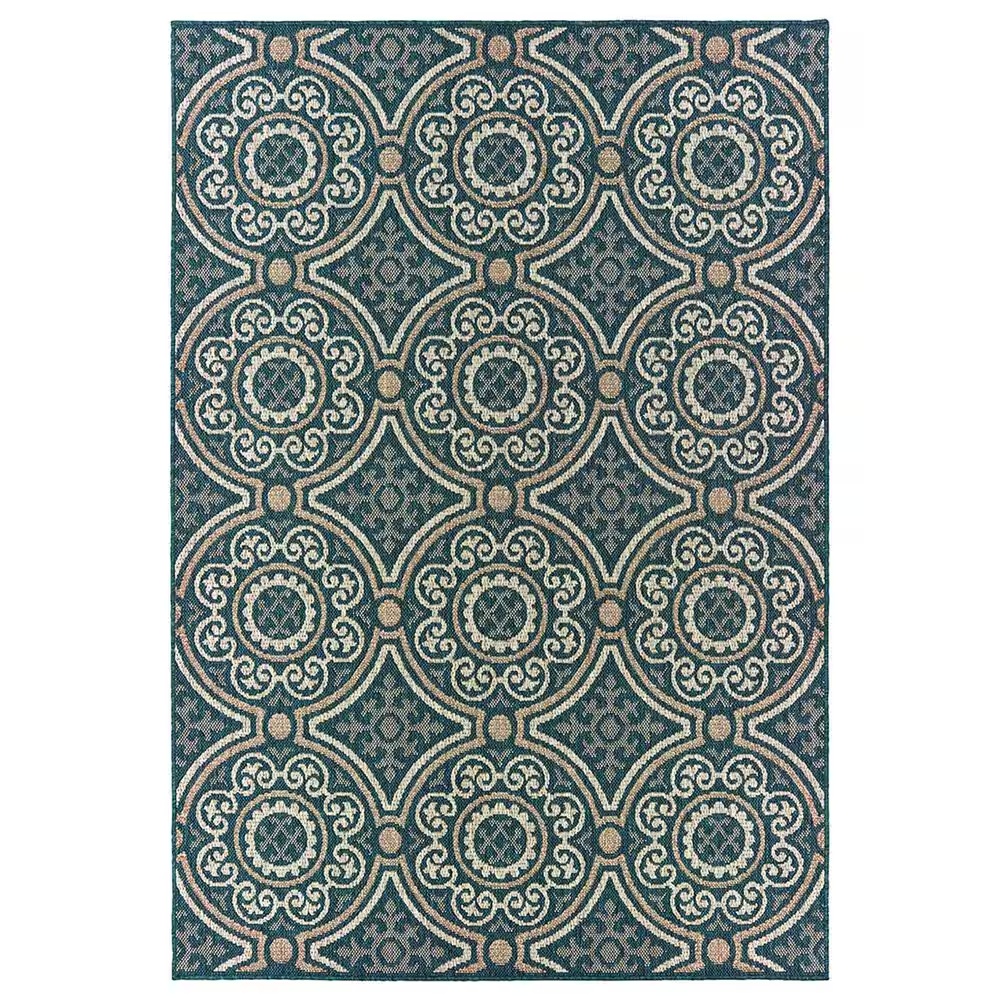 Oriental Weavers Latitude 609B 9'10" x 12'10" Blue Area Rug