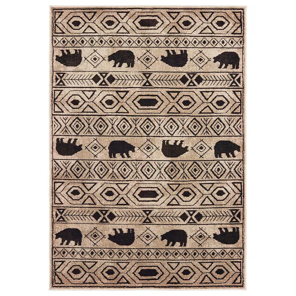 Oriental Weavers Woodlands 9651A 9'10" x 12'10" Ivory Area Rug