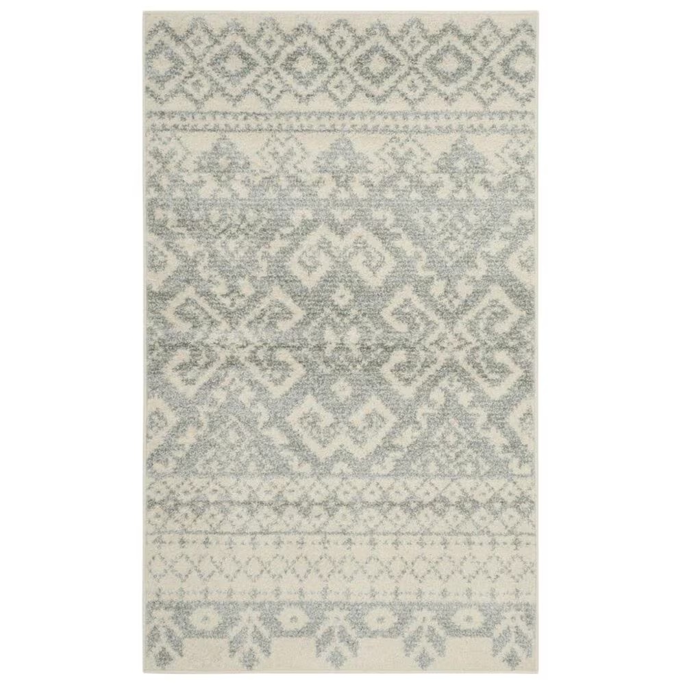 Safavieh Adirondack ADR107S 2'6" x 4' Ivory and Slate Runner