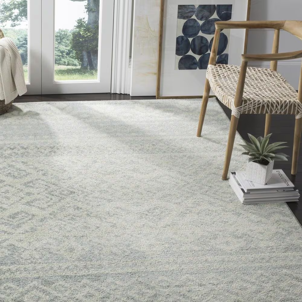 Safavieh Adirondack ADR107T 6' Square Slate and Ivory Area Rug