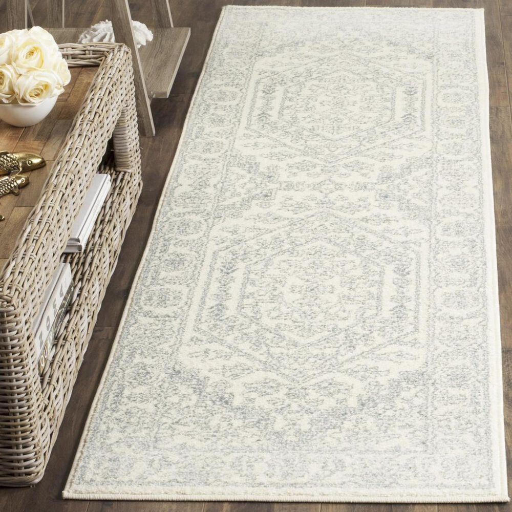 Safavieh Adirondack ADR108S 2'6" x 8' Ivory and Slate Runner