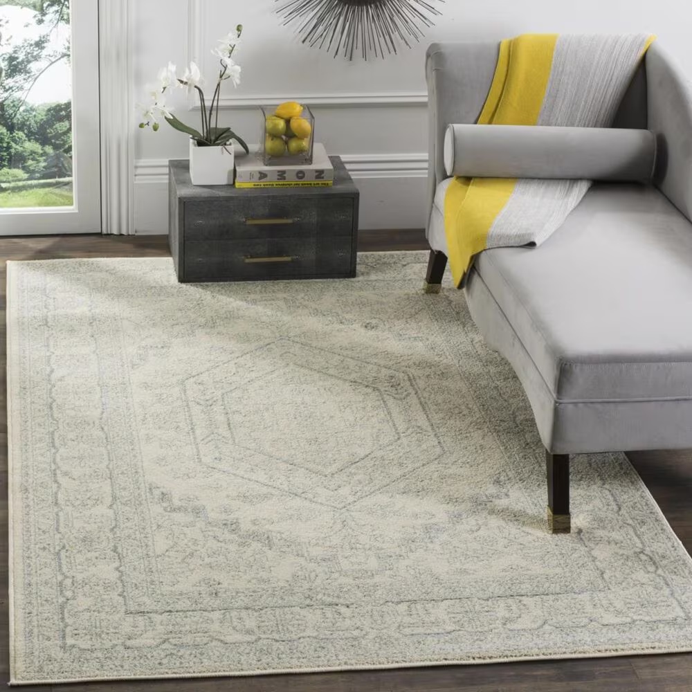 Safavieh Adirondack ADR108S 4' x 6' Ivory and Slate Area Rug