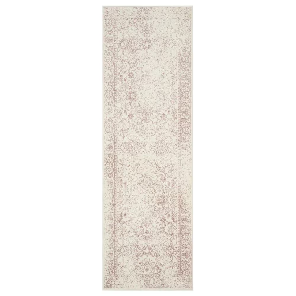Safavieh Adirondack ADR109H 2'6" x 6' Ivory and Rose Runner