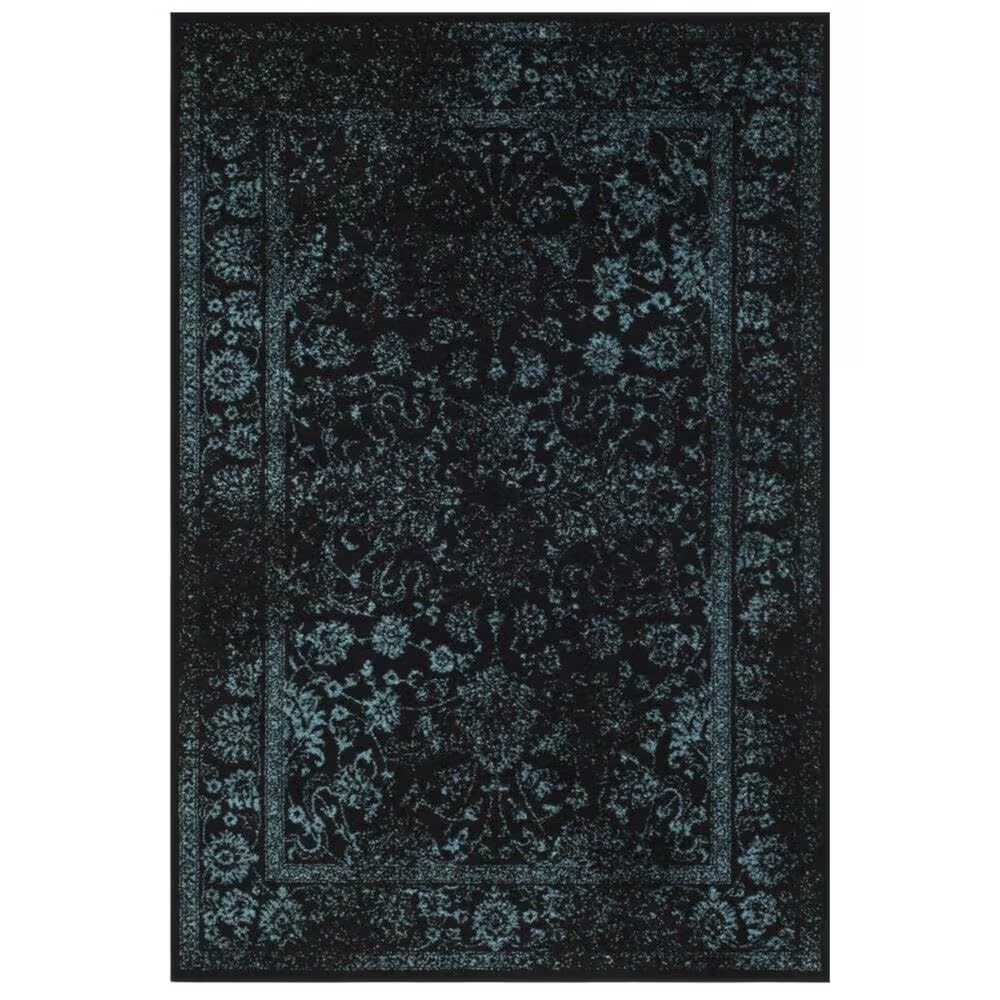 Safavieh Adirondack ADR109K 3' x 5' Black and Teal Area Rug