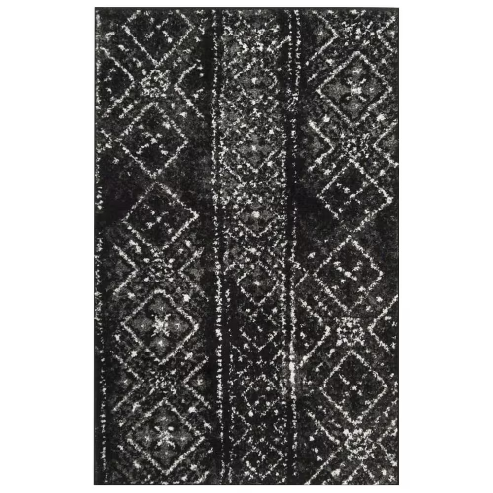 Safavieh Adirondack ADR111C 2'6" x 4' Black and Silver Runner