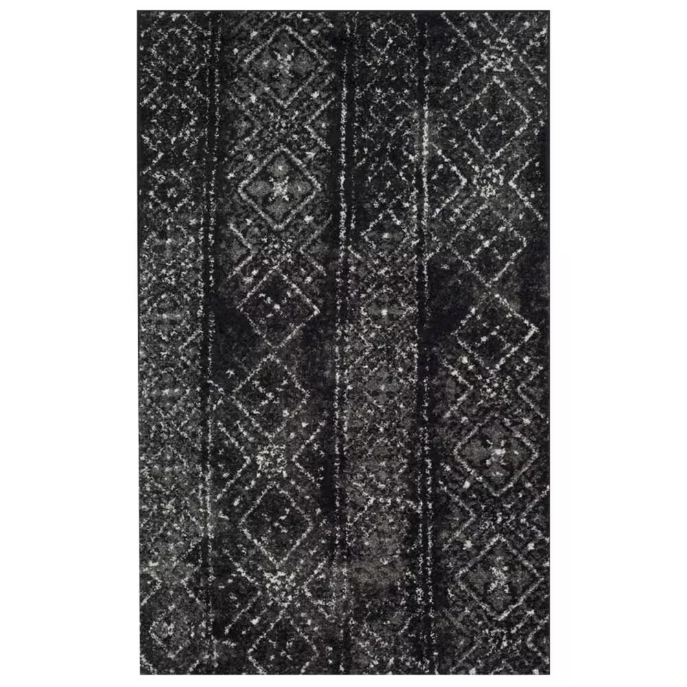 Safavieh Adirondack ADR111C 3' x 5' Black and Silver Area Rug