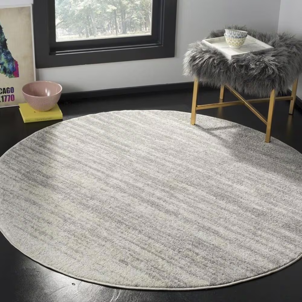 Safavieh Adirondack ADR113C 6' Round Light Grey Area Rug