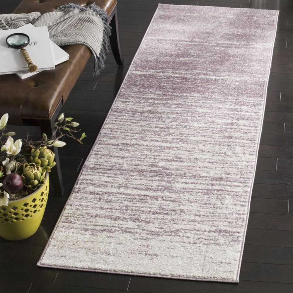 Safavieh Adirondack ADR113L 2'6" x 10' Cream and Purple Runner