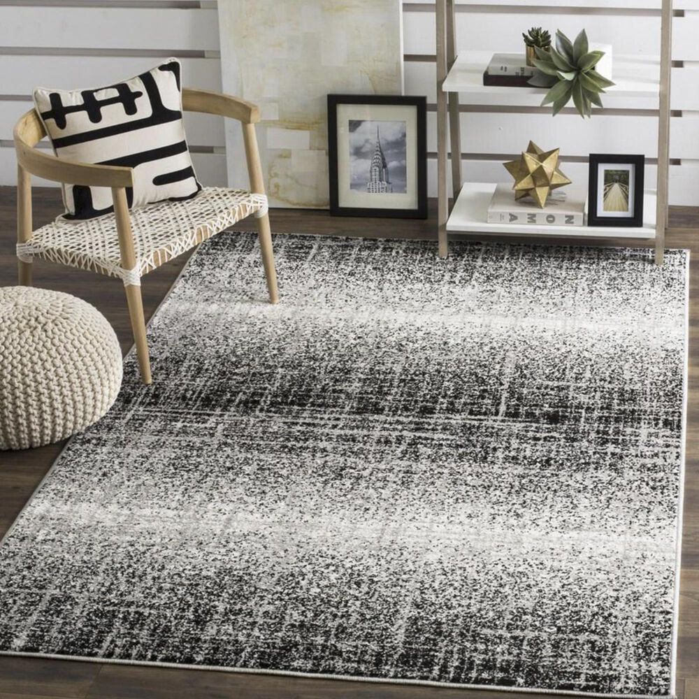 Safavieh Adirondack ADR116A 4' x 6' Silver and Black Area Rug