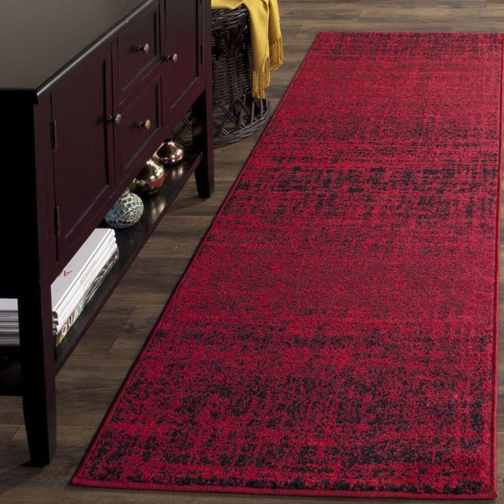 Safavieh Adirondack ADR116F 2'6" x 8' Red and Black Runner
