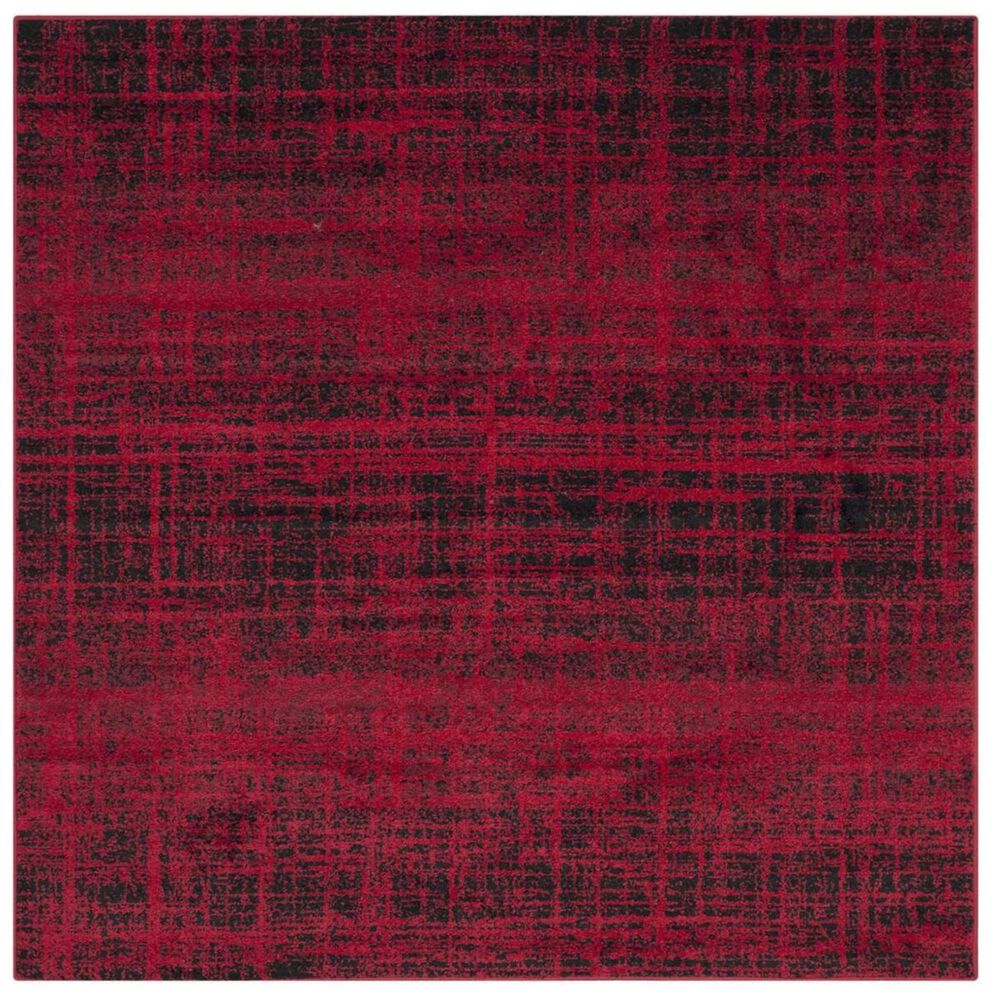 Safavieh Adirondack ADR116F 4' Square Red and Black Area Rug