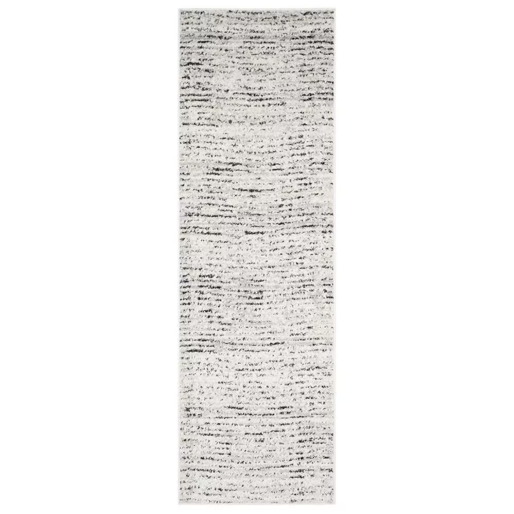 Safavieh Adirondack ADR117B 2'6" x 12' Ivory and Silver Runner