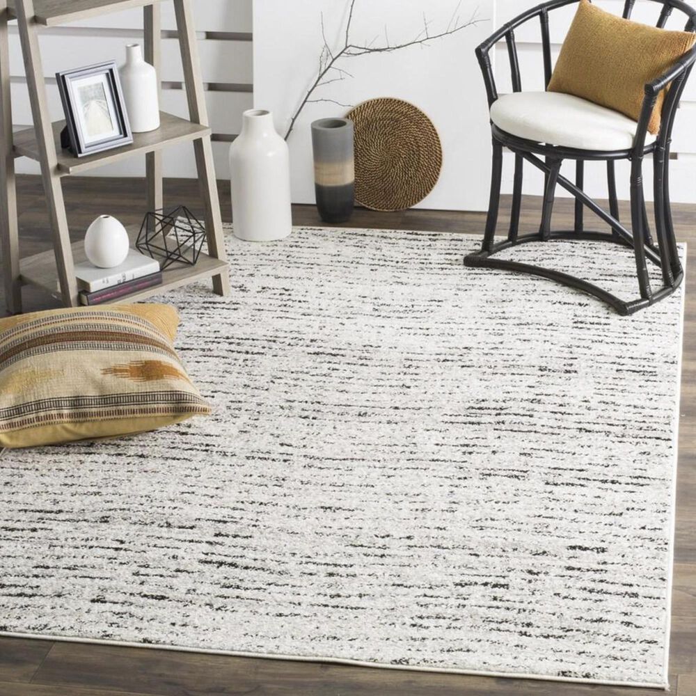 Safavieh Adirondack ADR117B 5'1" x 7'6" Ivory and Silver Area Rug