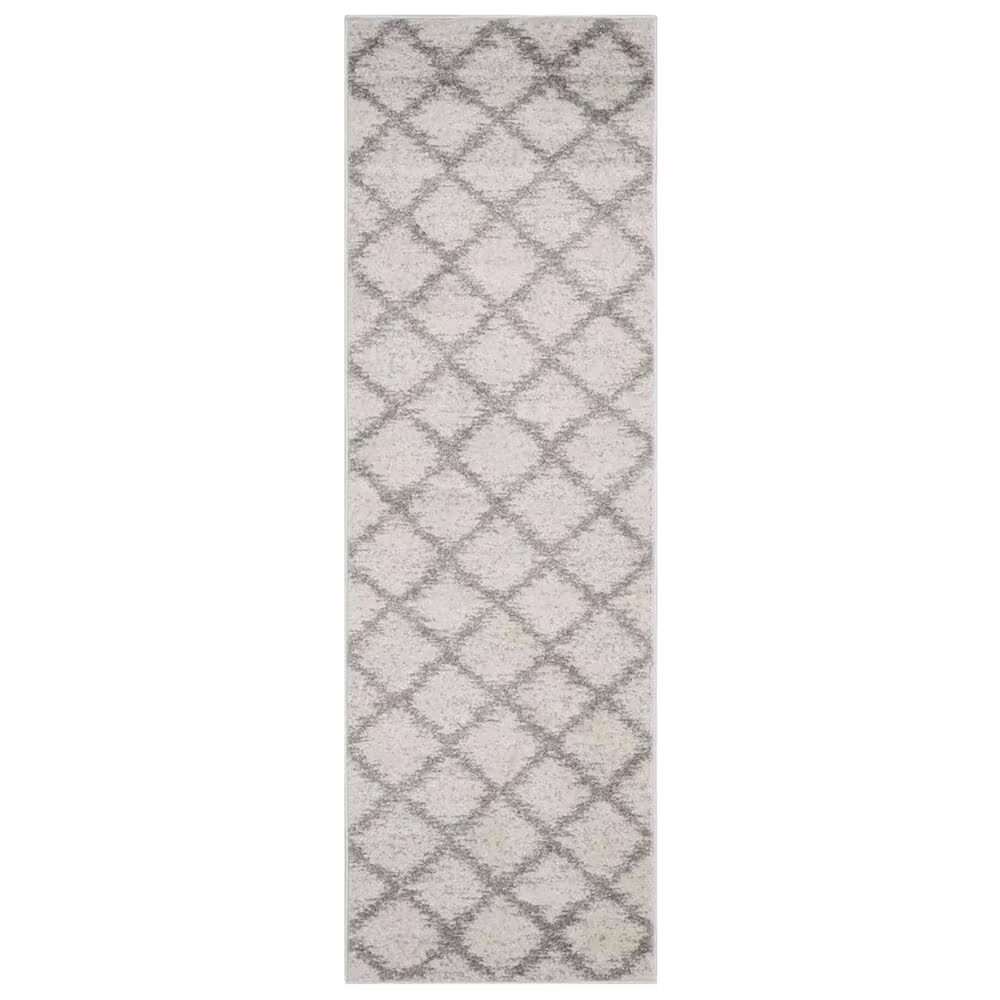 Safavieh Adirondack ADR122B 2'6" x 10' Ivory and Silver Runner