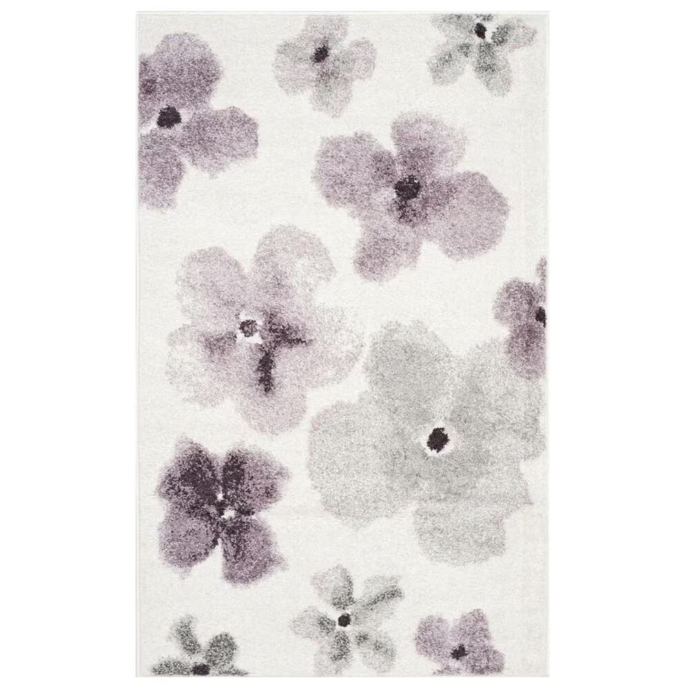 Safavieh Adirondack ADR123L 3' x 5' Ivory and Purple Area Rug