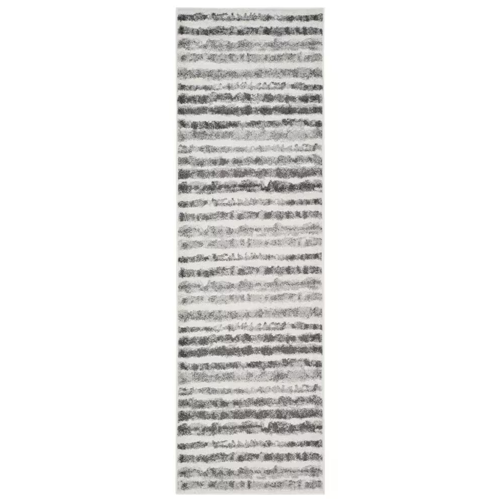 Safavieh Adirondack ADR126N 2'6" x 10' Ivory and Charcoal Runner