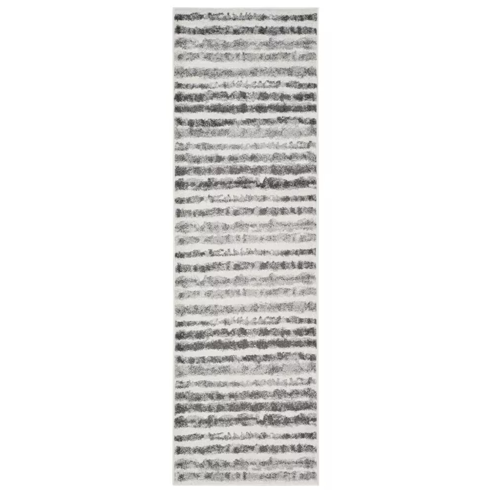 Safavieh Adirondack ADR126N 2'6" x 6' Ivory and Charcoal Runner