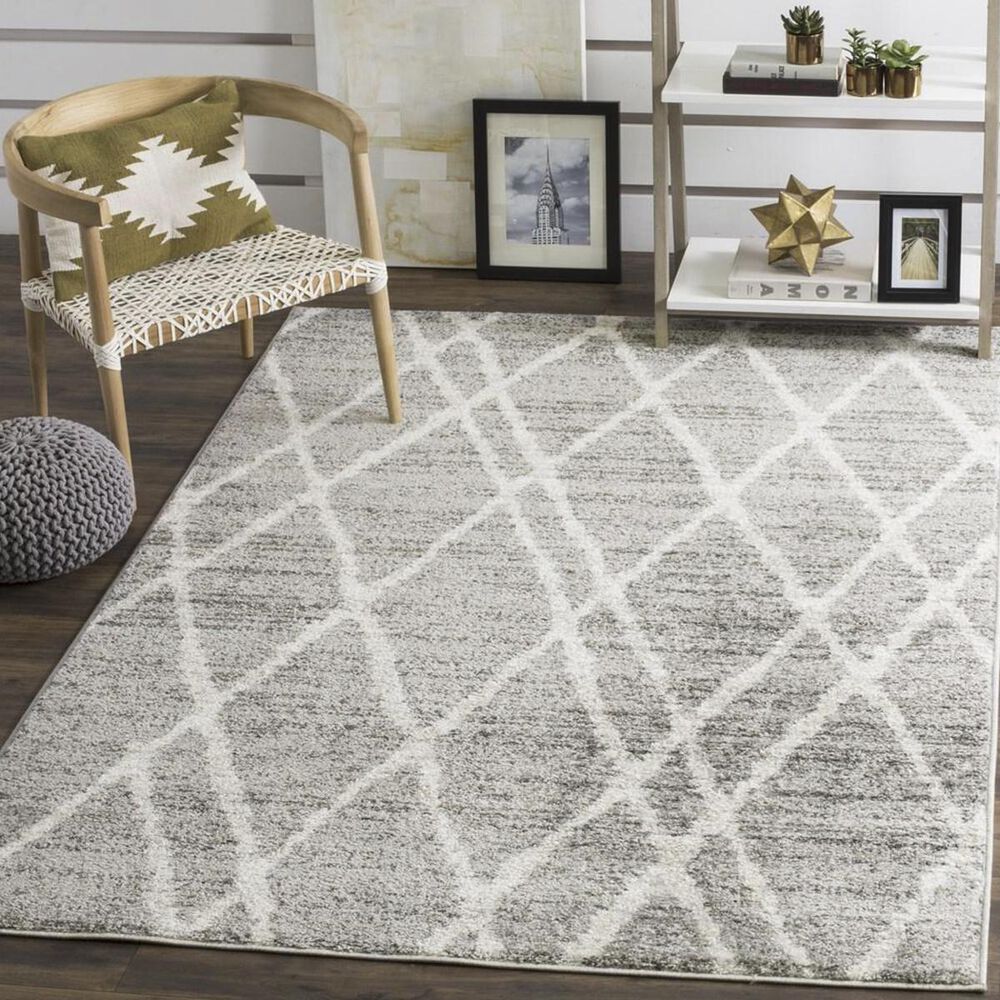 Safavieh Adirondack ADR128B 4' x 6' Ivory and Silver Area Rug